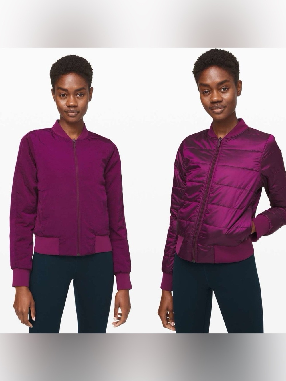 Lululemon Women’s Reversible Bomber Jacket - Purple